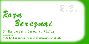 roza bereznai business card